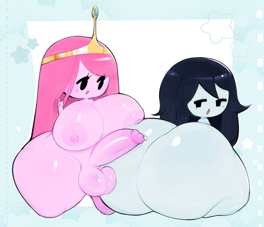Cartoon Porn – 1futa 1girl 1girl adventure time areola ass balls big breasts black hair