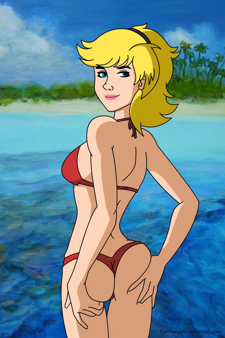 Cartoon Porn – 1girl alternate costume arms behind back ass back bare arms bare back bare