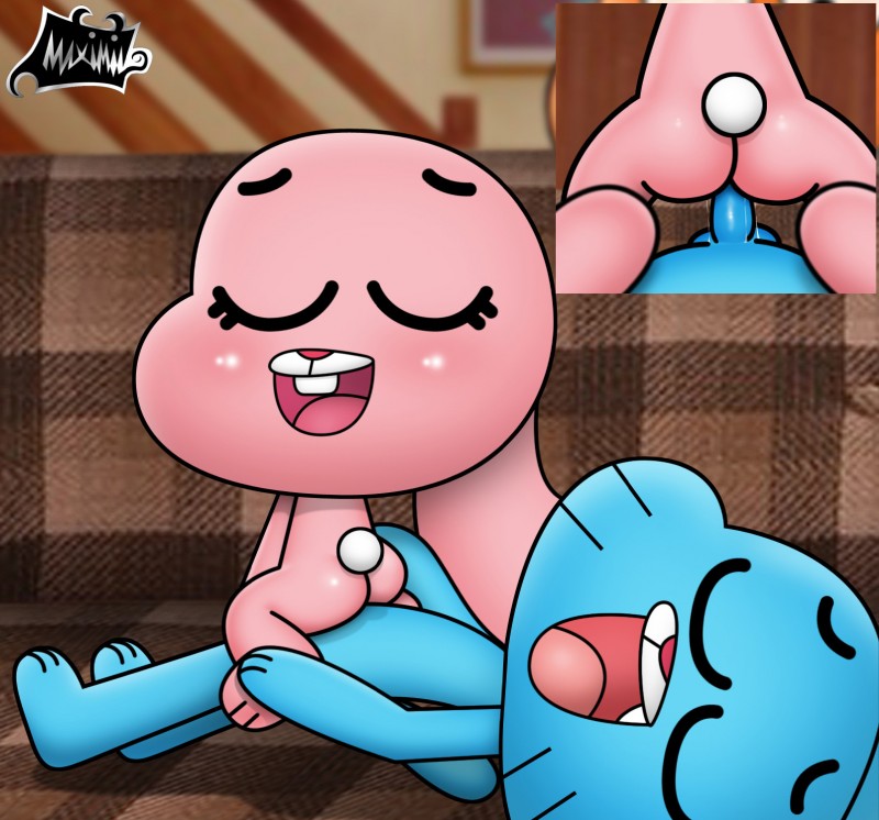 Cartoon Porn – 1girl anais watterson anthro ass blue body blue fur blush cartoon network