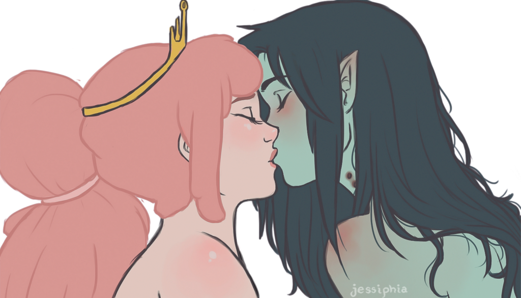 Cartoon Porn – 2 girls adventure time black hair blush cartoon network closed eyes couple