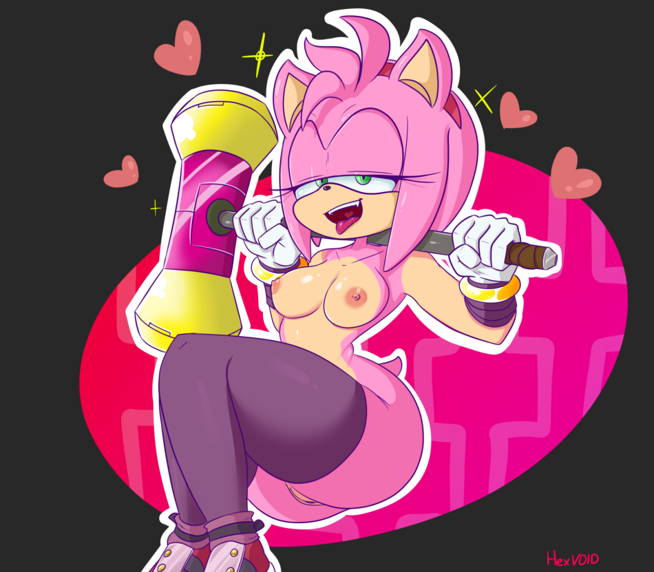 Cartoon Porn – <3 1girl amy rose amy rose (boom) anthro areola armwear ass bandage