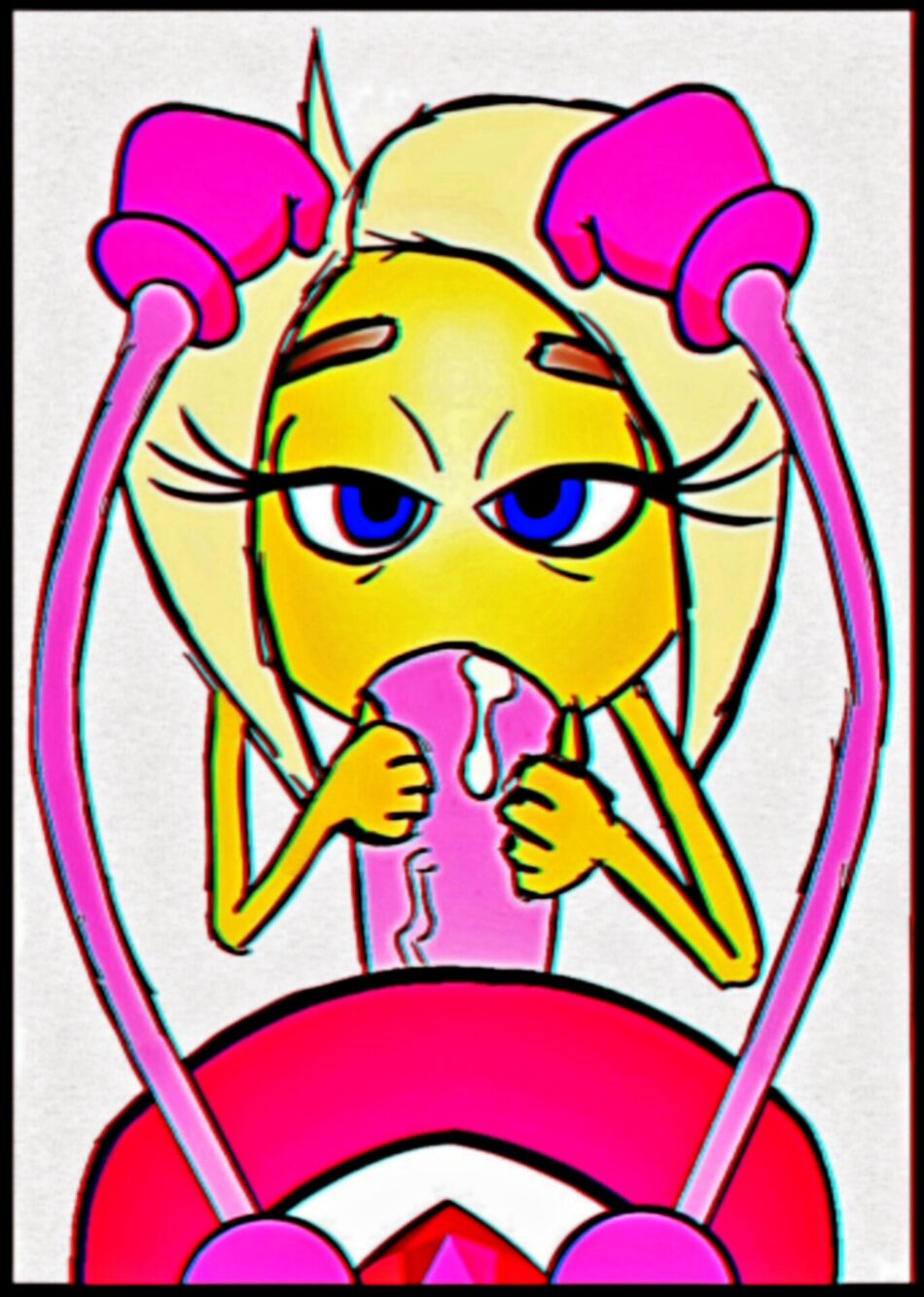 Cartoon Porn – arms background character big penis blonde hair blowjob face blue eyes brown