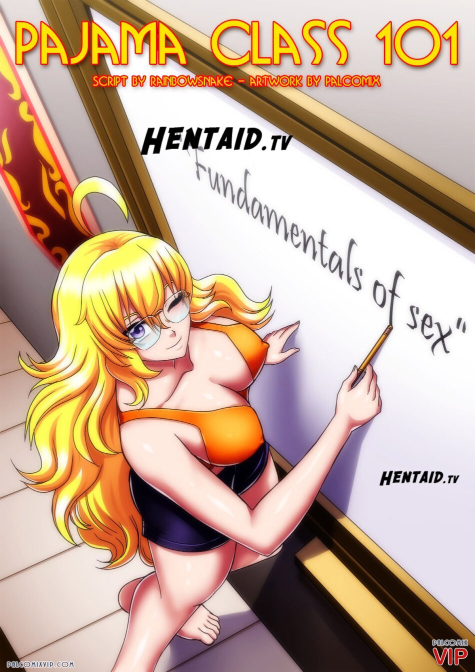 Cartoon Porn – anime bbmbbf big breasts blonde hair cartoon comic escene long hair pajamas