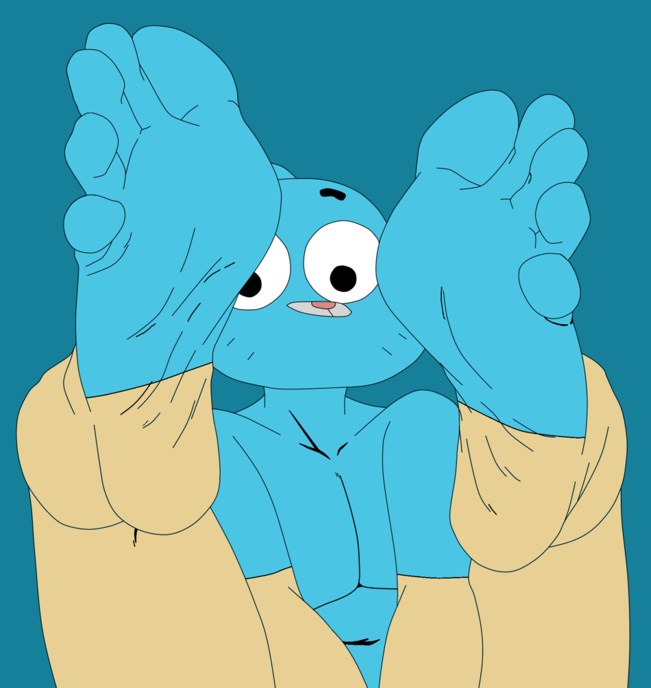 Cartoon Porn – 1boy 5 toes blue fur cartoon network cat catboy cute feet cyborg-steve
