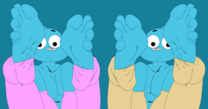 Cartoon Porn – 1boy 1girl 5 toes blue fur breasts cartoon network cat catboy cute feet