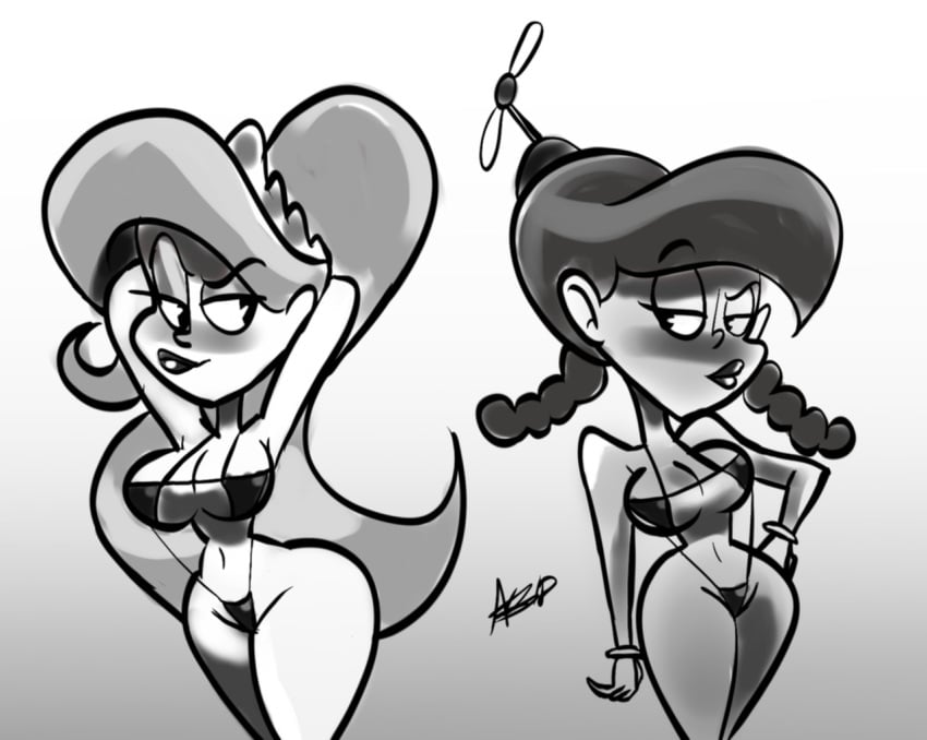 Cartoon Porn – atomickingboo aunt grandma big breasts bikini cartoon network crossover eris