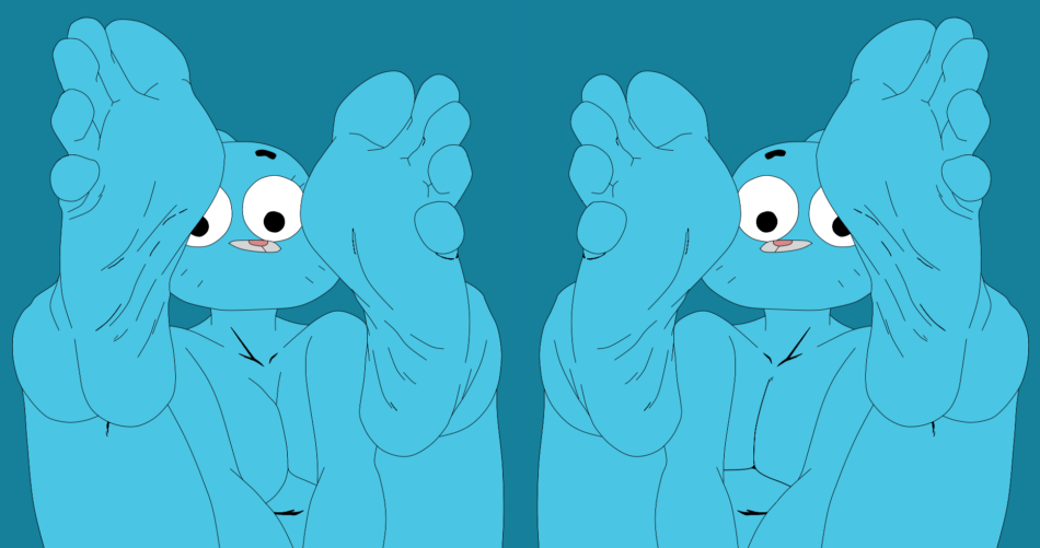 Cartoon Porn – 1boy 1girl 5 toes blue fur breasts cartoon network cat catboy cute feet